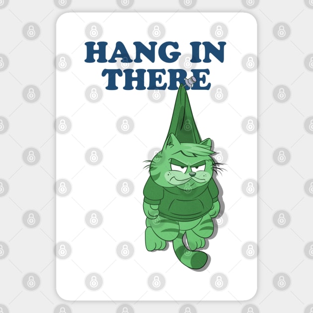 Hang in There, Llewellynfield Sticker by Number1Robot